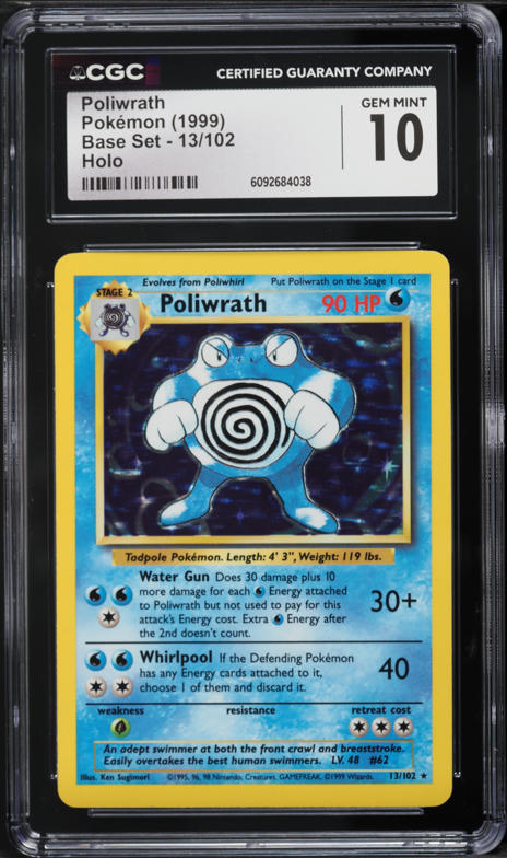 2000 Pokemon Chinese Base Set 1st Edition Holo Poliwrath #13 CGC 8.5 NM-MT+ on Fanatics Collect 2000 Pokemon Chinese Base Set 1st Edition Holo Poliwrath #13 CGC 8.5 NM-MT+ on Fanatics Collect