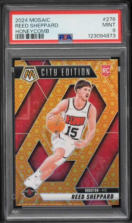 2024 Panini Mosaic Honeycomb Prizm Reed Sheppard ROOKIE #276 PSA 9