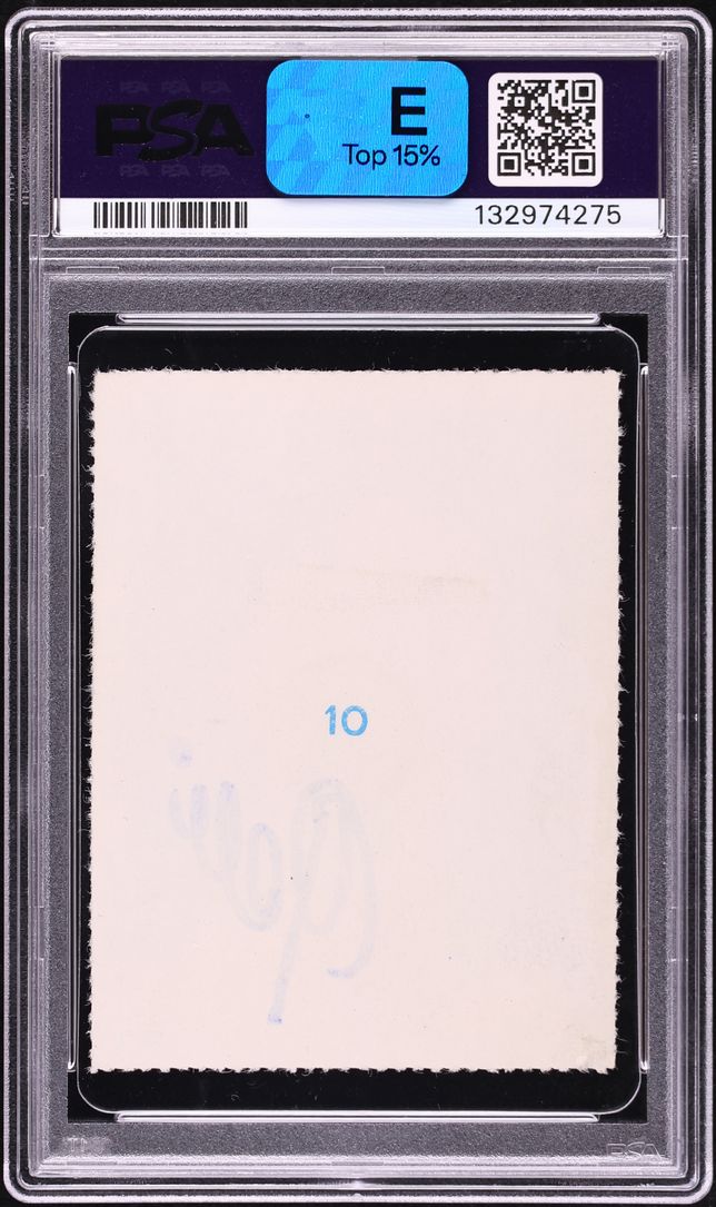 1958 Editora Aquarela Blue Number Pele ROOKIE AUTO DNA 10 #10 PSA 2.5 GD+