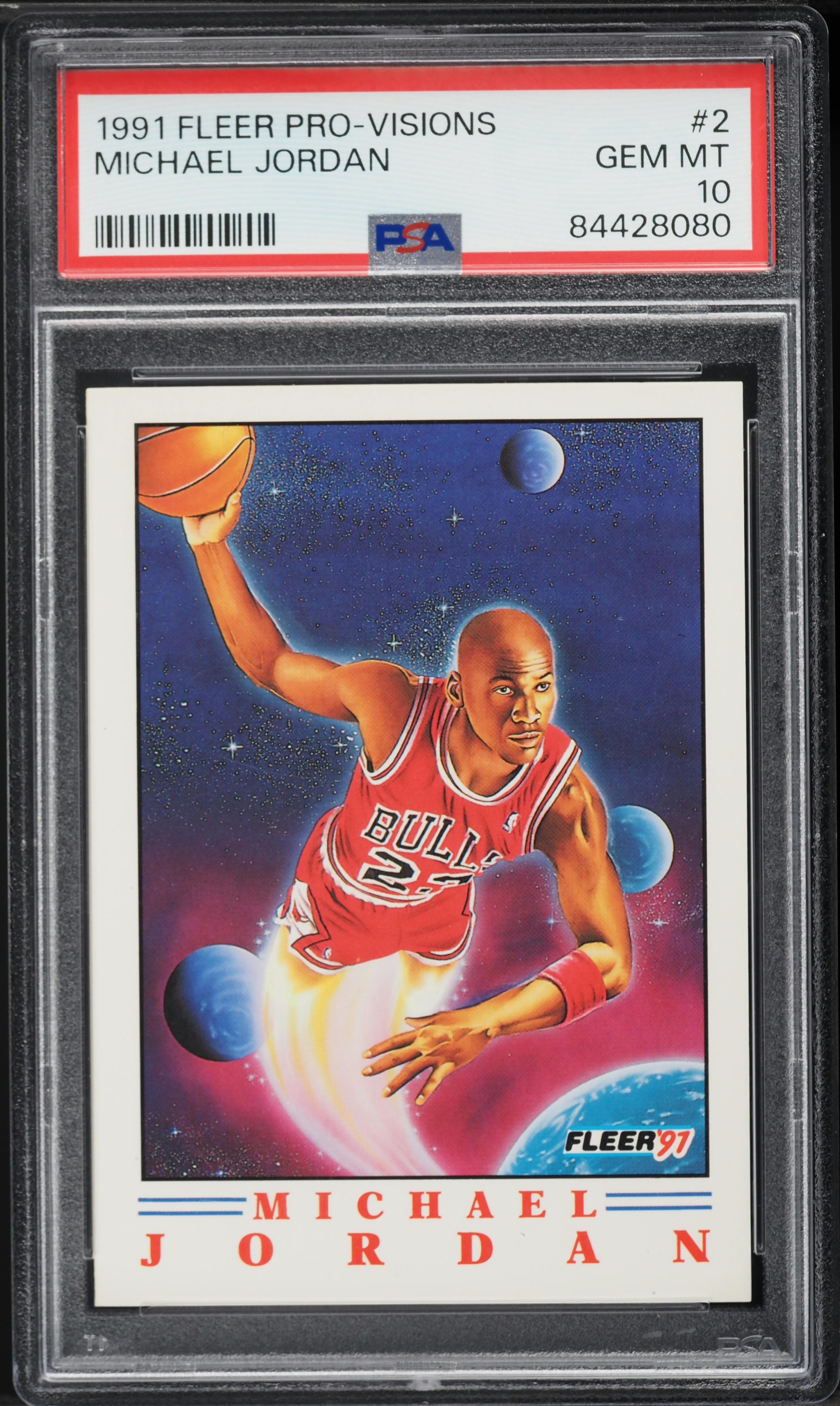 1991 Fleer Pro-Visions Michael Jordan #2 PSA 10 GEM MINT on