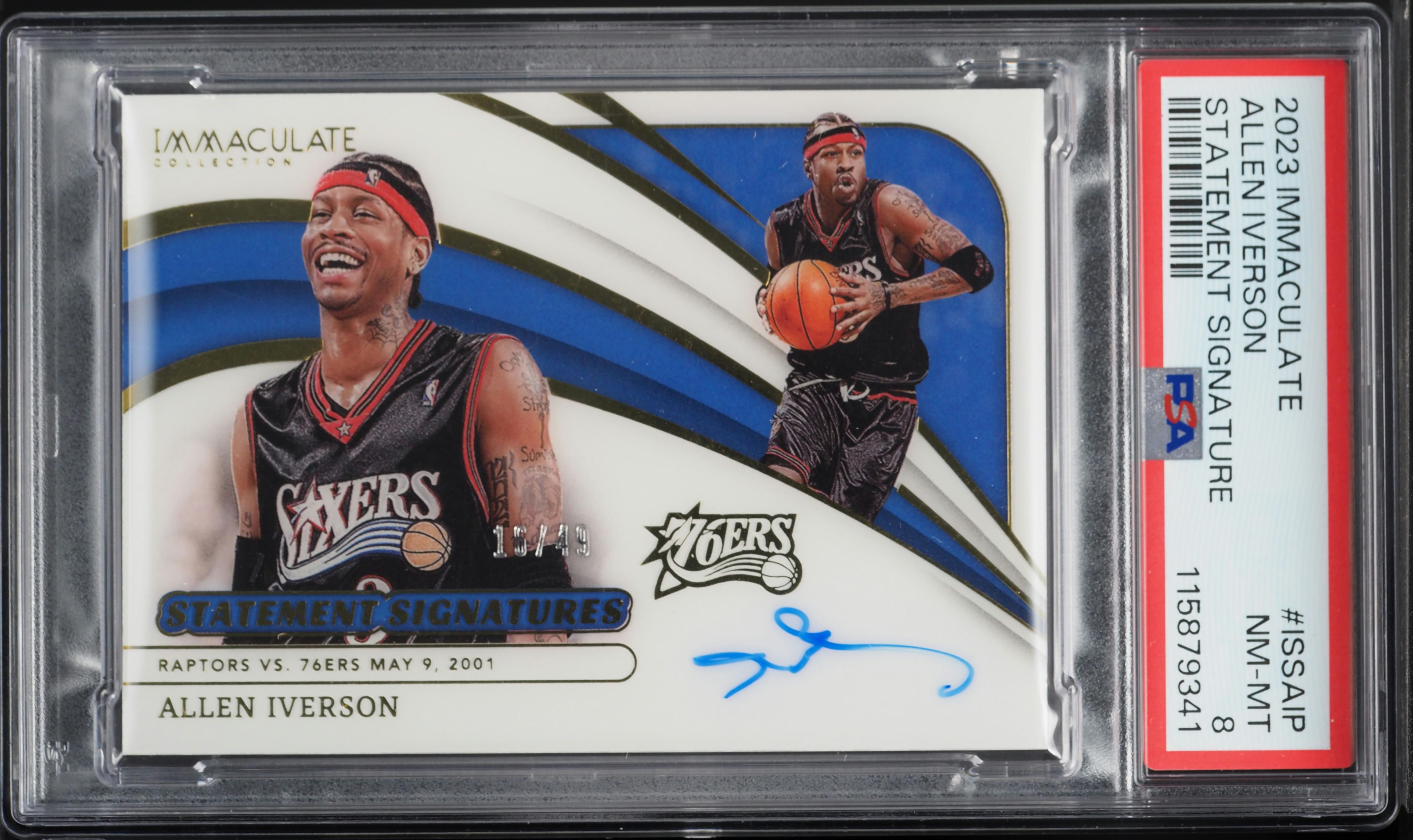 2023 Immaculate Collection Statement Allen Iverson AUTO /49