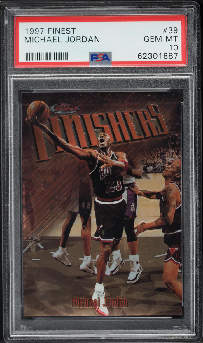1997 Finest Basketball Michael Jordan #39 PSA 10 GEM MINT
