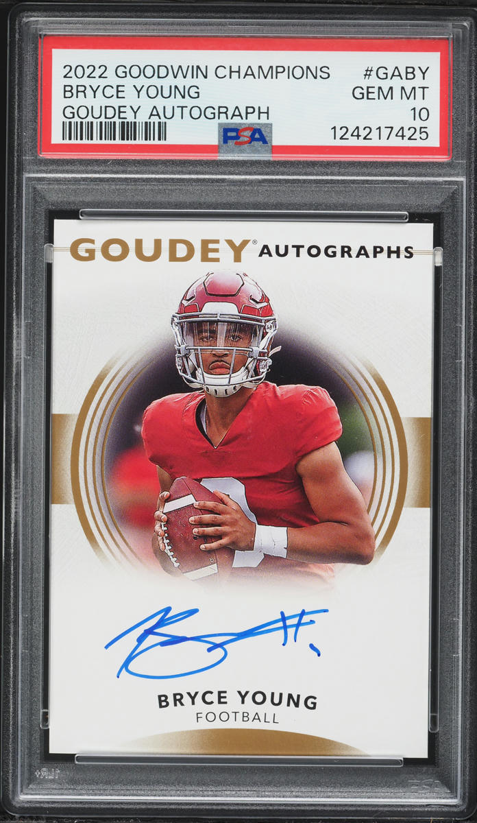 2022 Upper Deck Goodwin Champions Goudey Bryce Young AUTO #GABY PSA 10 GEM MINT