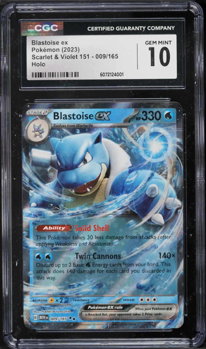 2023 Pokemon Scarlet & Violet 151 Holo Blastoise EX #9 CGC 10 GEM MINT on  Fanatics Collect