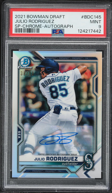 2021 Bowman Chrome Draft Julio Rodriguez PROSPECT AUTO /99 #BDC145