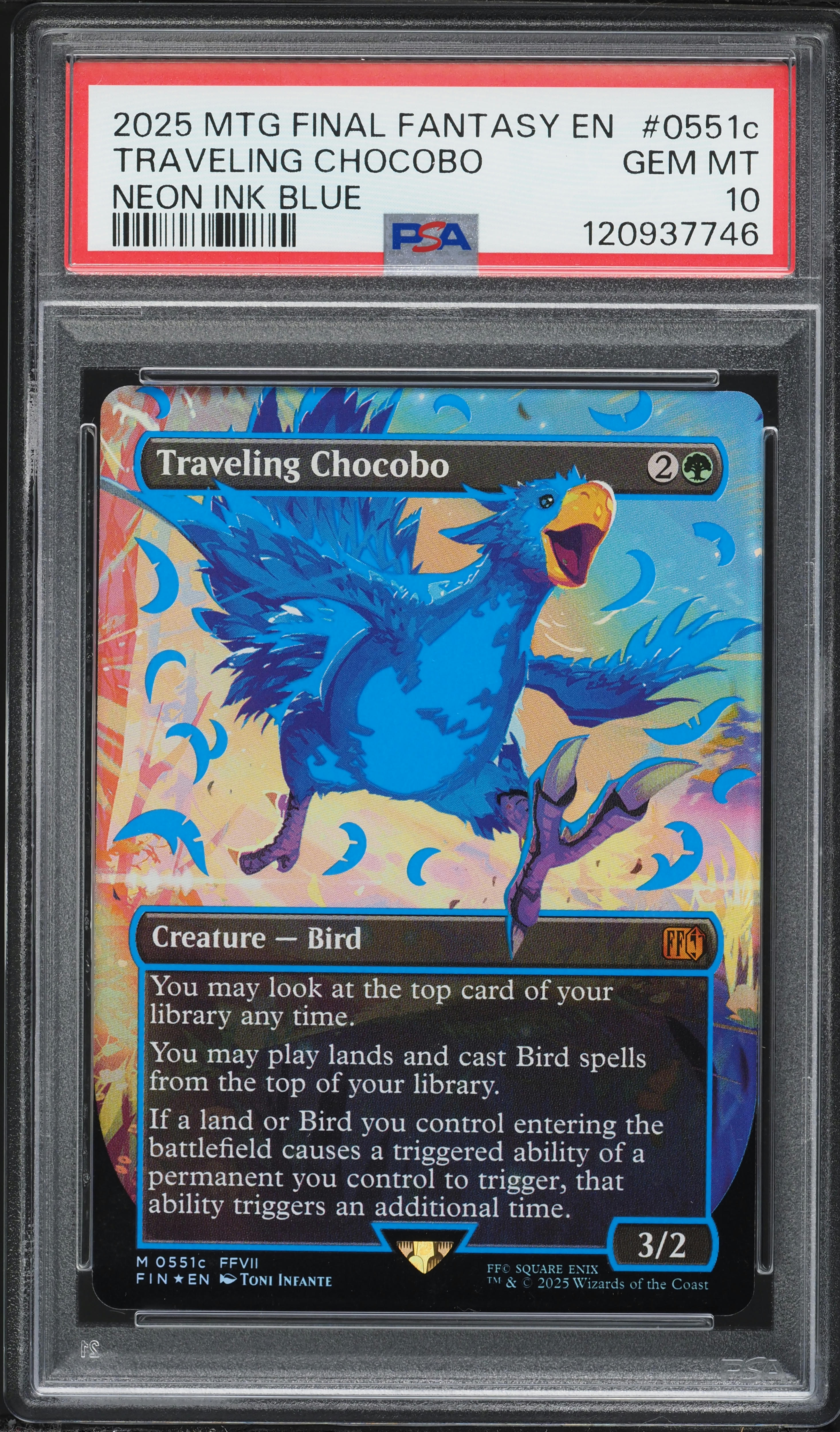 2025 Magic The Gathering MTG Final Fantasy Neon Ink Blue Traveling
