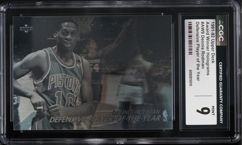 1991 Upper Deck Award Winner Holograms Defensive Player Of Year