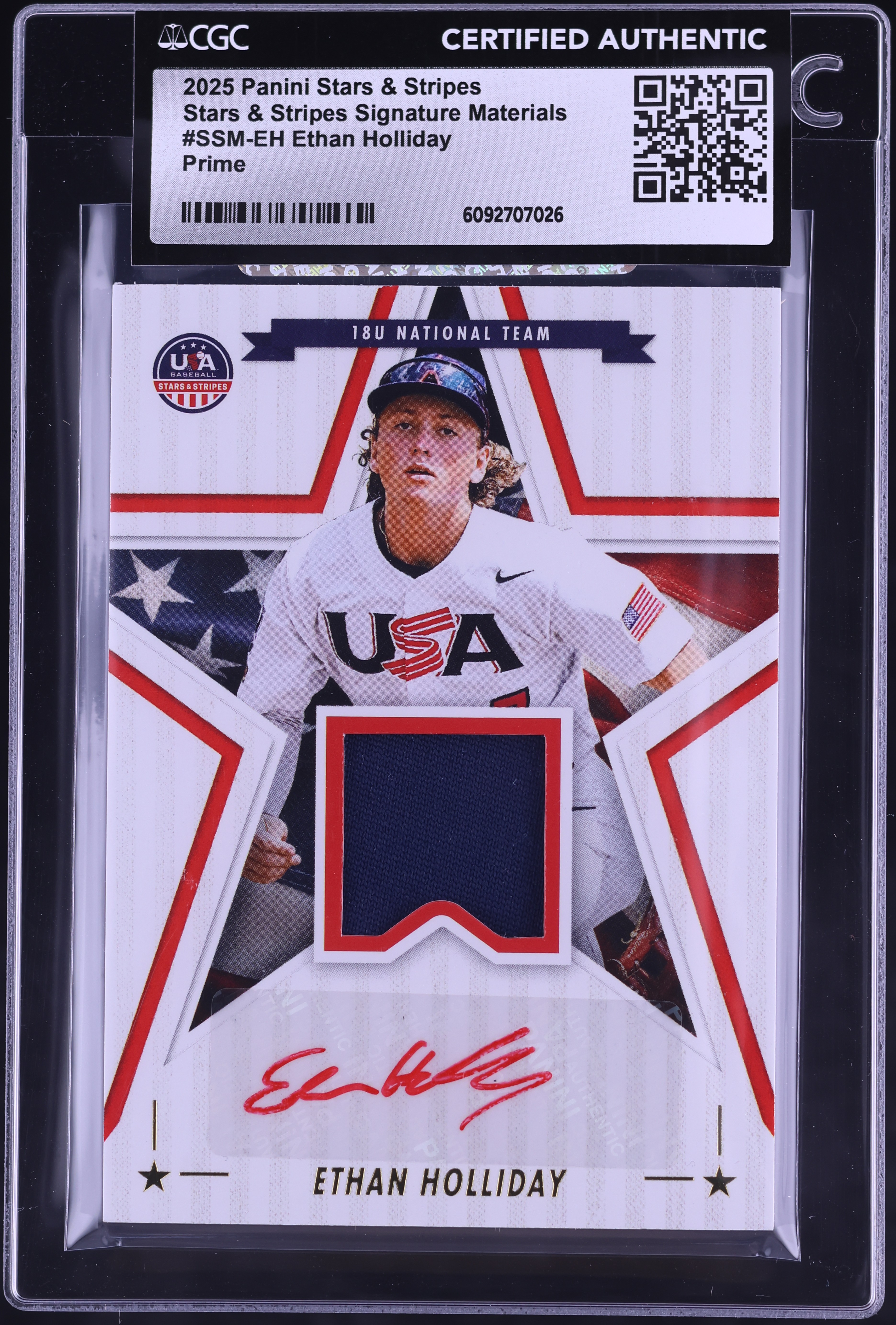 Panini Stars & Stripes ETHAN HOLLIDAY 【公式通販】