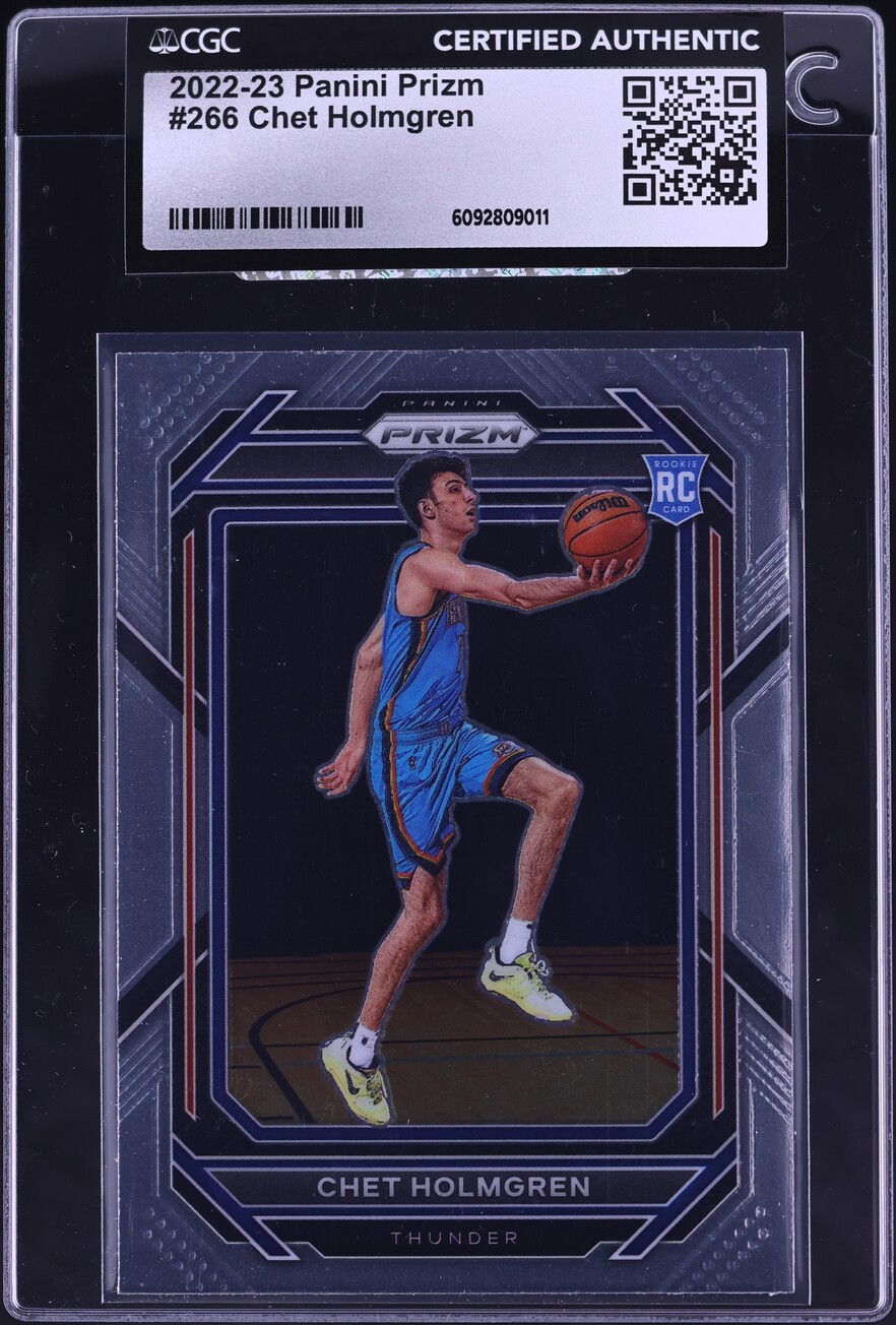 2022 Panini Prizm Chet Holmgren ROOKIE #266 CGC AUTH