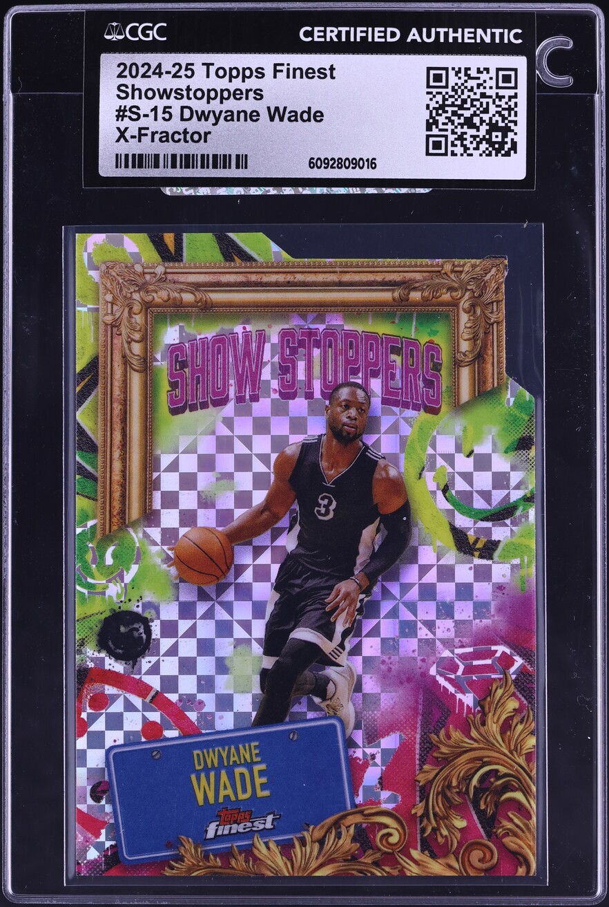 2024 Finest Showstoppers Xfractor Dwyane Wade #S-15 CGC AUTH