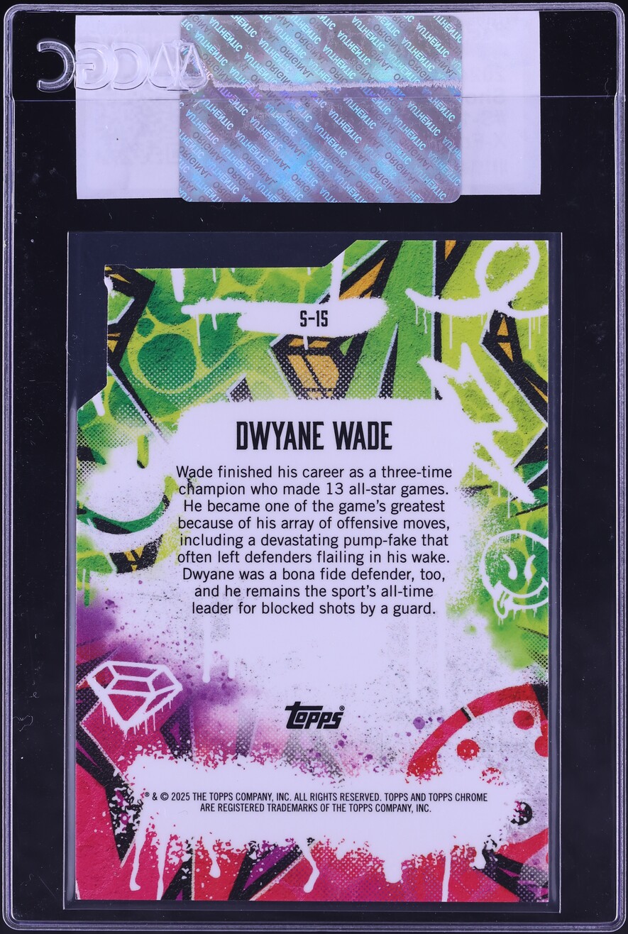 2024 Finest Showstoppers Xfractor Dwyane Wade #S-15 CGC AUTH