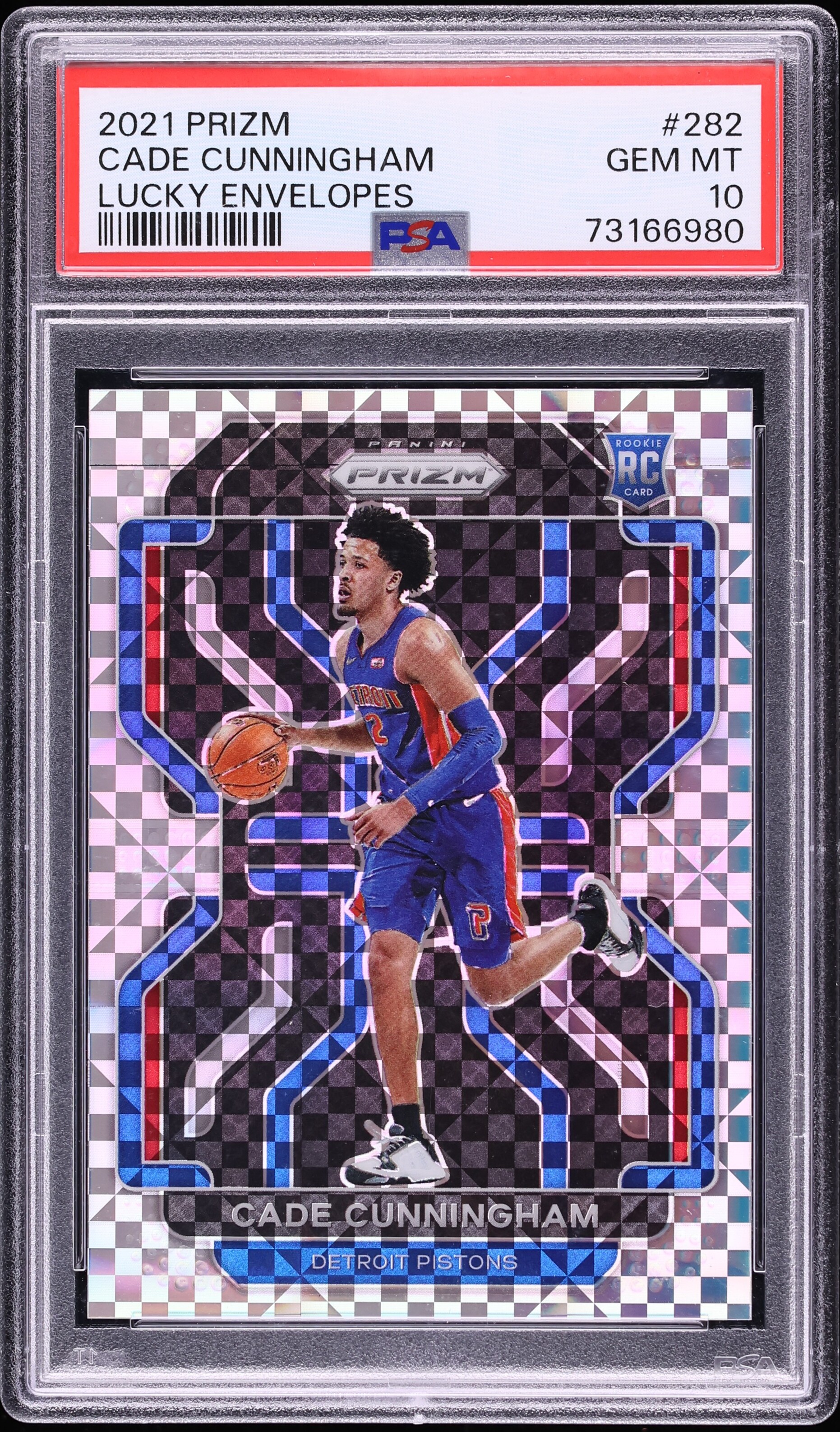 2021 Panini Prizm Lucky Envelopes Cade Cunningham ROOKIE /8 #282