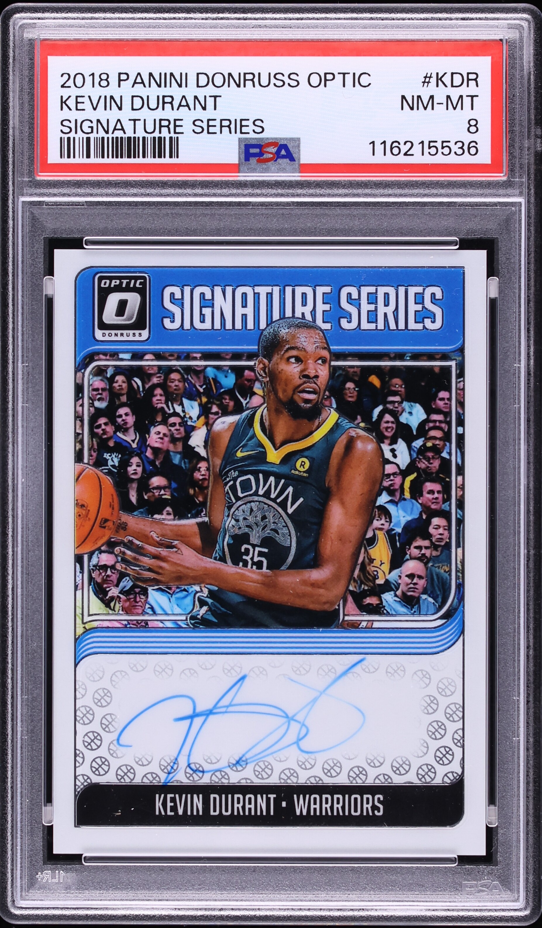 2018 Donruss Optic Signature Series Kevin Durant AUTO #SG-KDR PSA