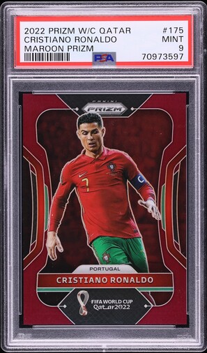 2022 Panini Prizm World Cup Qatar Maroon Cristiano Ronaldo /22