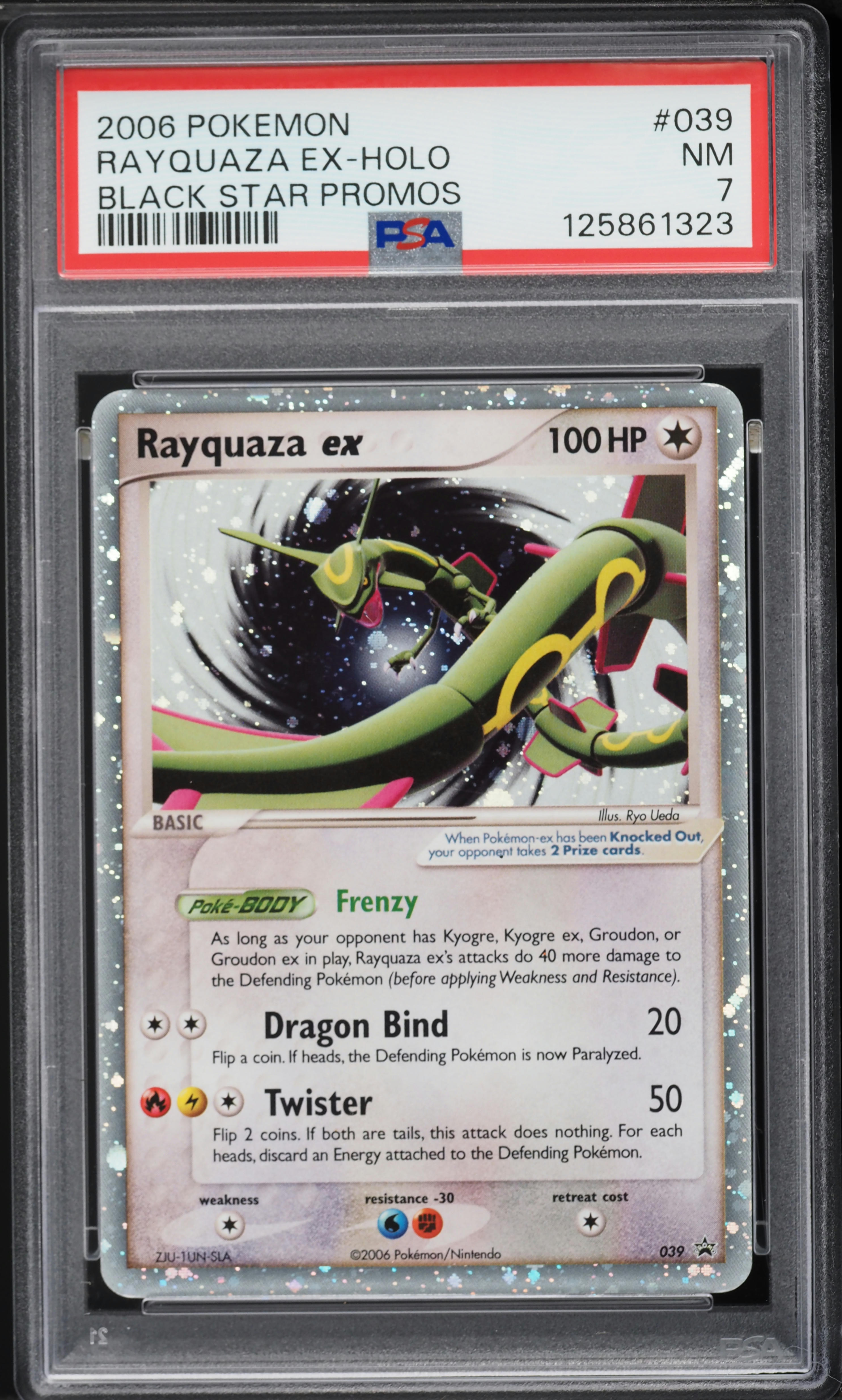 2006 Pokemon Promo Holo Rayquaza EX #39 PSA 7 NRMT on Fanatics Collect
