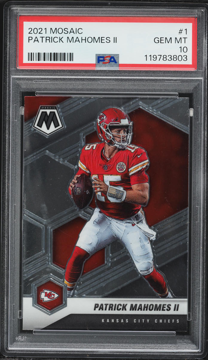2021 Panini Mosaic Green Patrick Mahomes II #1 PSA 10 GEM MINT