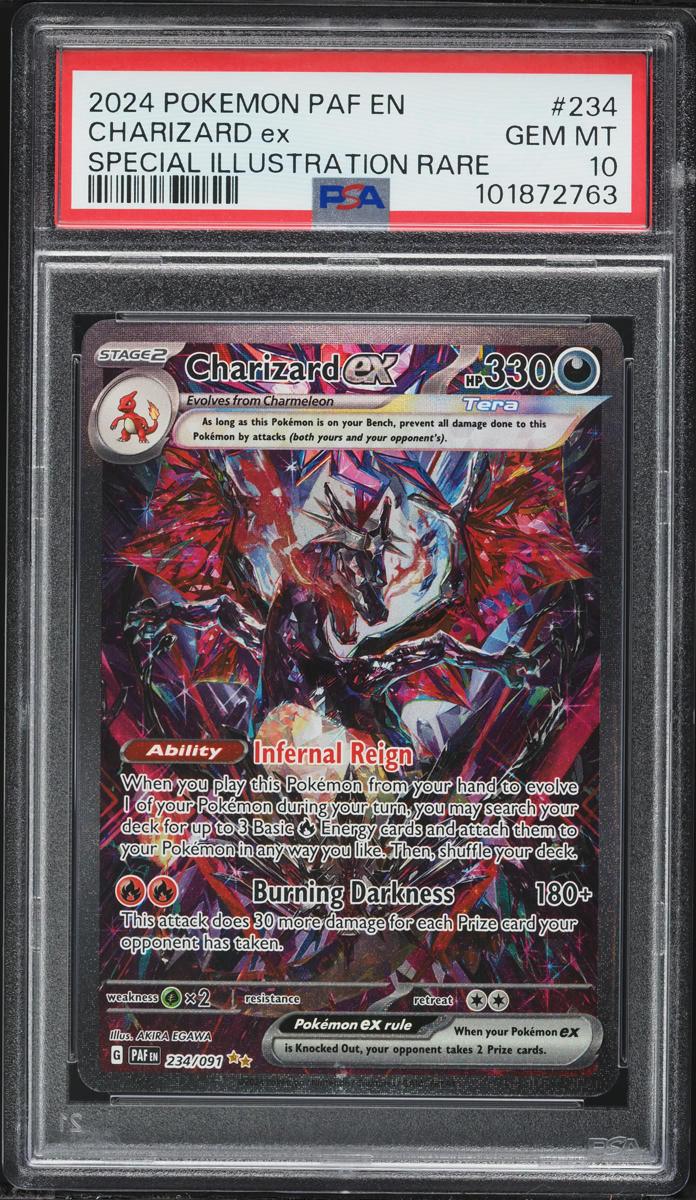 2024 Pokemon Scarlet & Violet Paldean Fates SIR Charizard EX #234