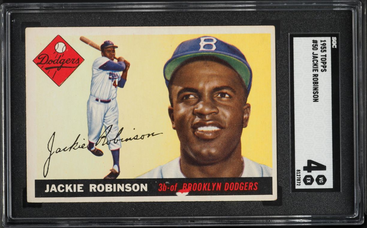1955 Topps Jackie Robinson #50 SGC 4 VGEX on Fanatics Collect