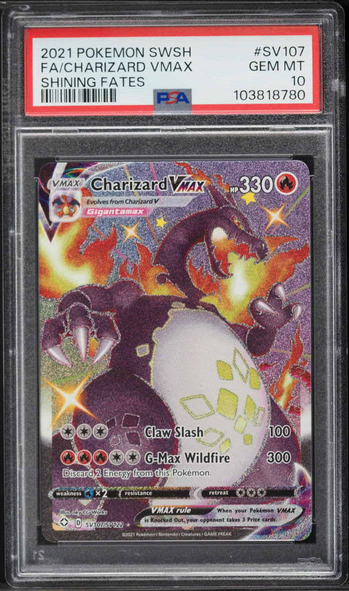 2021 Pokemon Sword & Shield: Shining Fates Charizard VMAX Shiny