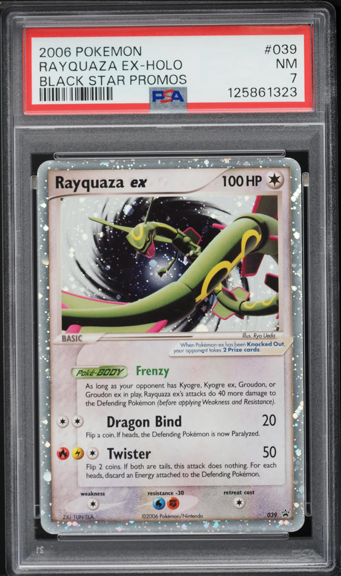 2006 Pokemon Promo Holo Rayquaza EX #39 PSA 7 NRMT on Fanatics Collect