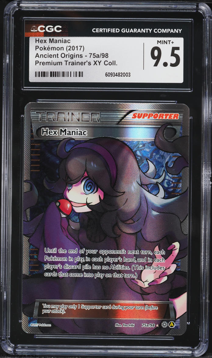 2017 Pokemon XY Ancient Origins Premium Trainer's Collection Full Art Hex Maniac #75a CGC 9.5