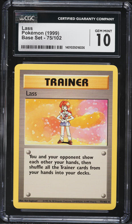 pokemon card lass 1999 Pokemon Base Set Shadowless Lass #75 PSA 10 GEM MINT on Fanatics  Collect