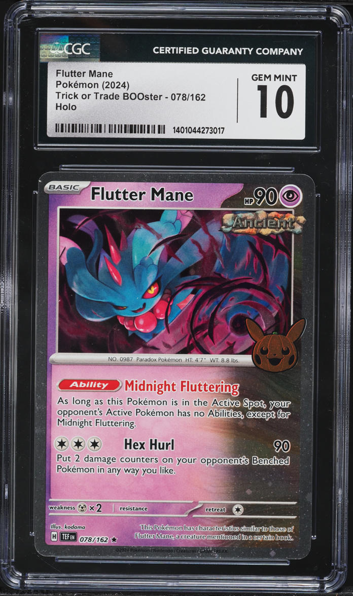 2024 Pokemon Trick Or Trade Cosmos Holo Flutter Mane #78 CGC 10 GEM MINT