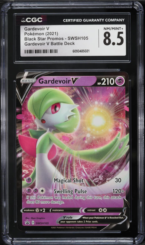 2021 Pokemon Sword & Shield Promo Battle Deck Gardevoir V #SWSH105 CGC 8.5 NM-MT+