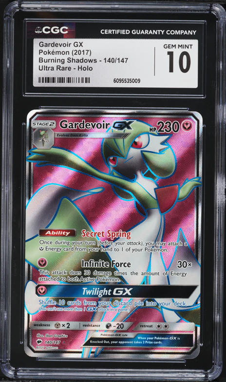 2017 Pokemon Sun & Moon Burning Shadows Full Art Gardevoir GX #140
