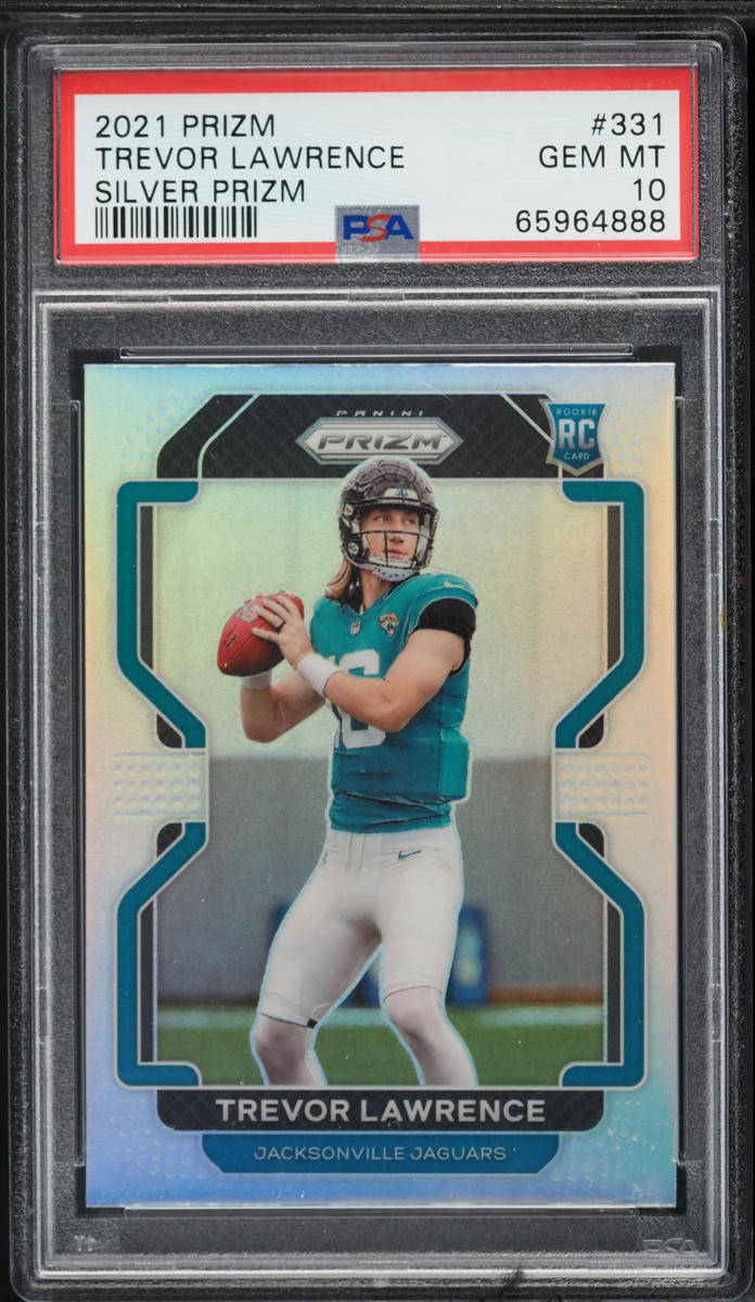 2021 Panini Prizm Silver Trevor Lawrence ROOKIE #331 PSA 10 GEM MINT