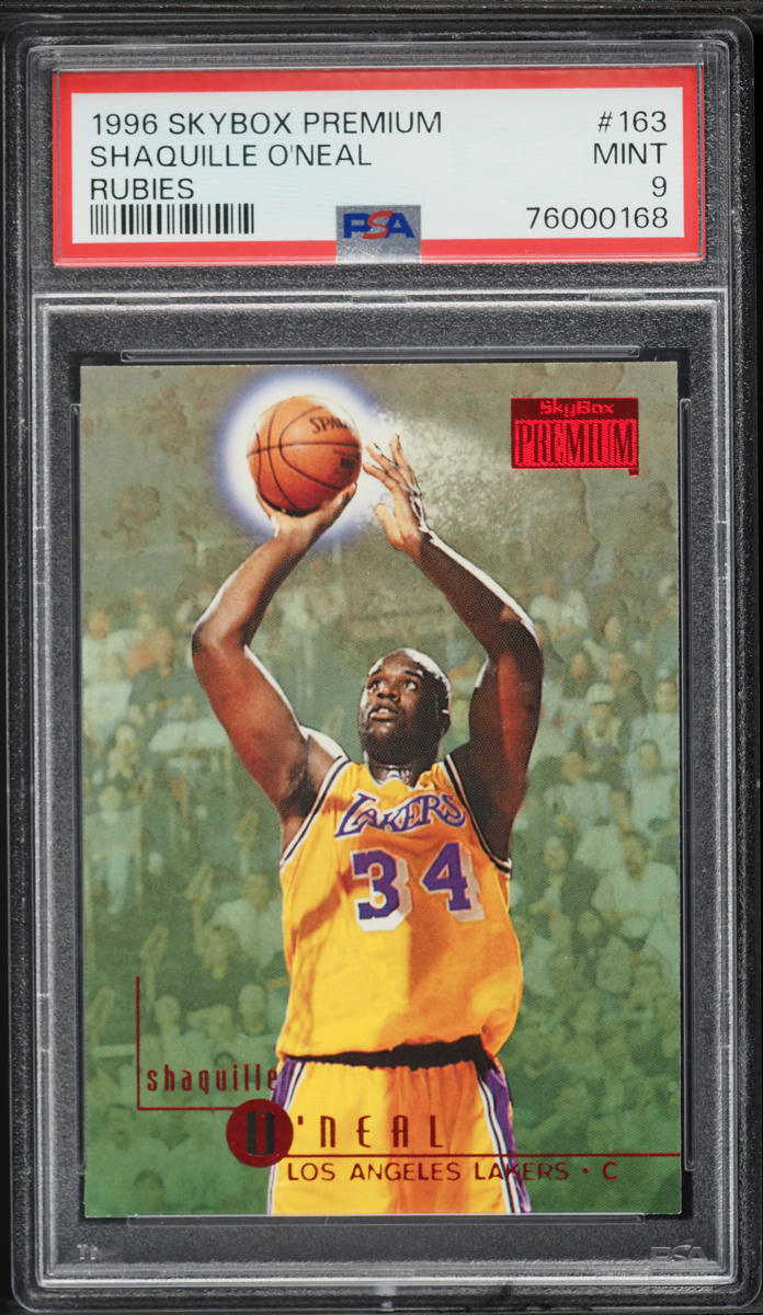 1996 Skybox Premium Rubies Shaquille O'Neal #163 PSA 9 MINT