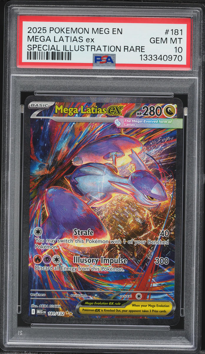 2025 Pokemon Mega Evolution SIR Mega Latias EX #181 PSA 10 GEM MINT