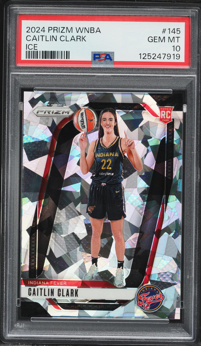 2024 Panini Prizm WNBA Ice Caitlin Clark ROOKIE #145 PSA 10 GEM MINT