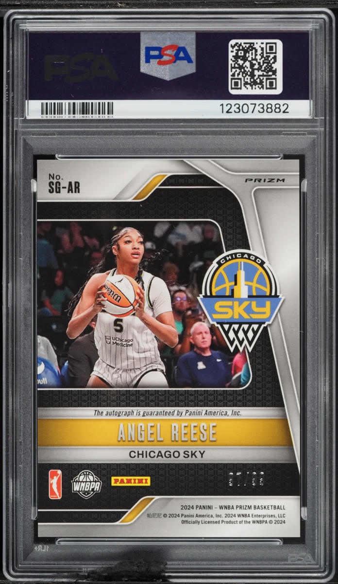 2024 Panini Prizm WNBA Signature Red Angel Reese ROOKIE AUTO /99 #SG-AR PSA 10 GEM MINT