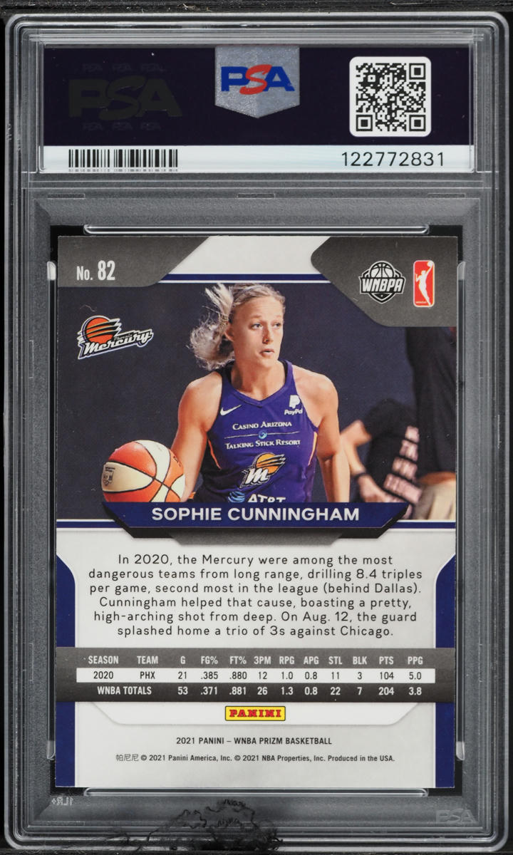 2021 Panini Prizm WNBA Sophie Cunningham #82 PSA 10 GEM MINT
