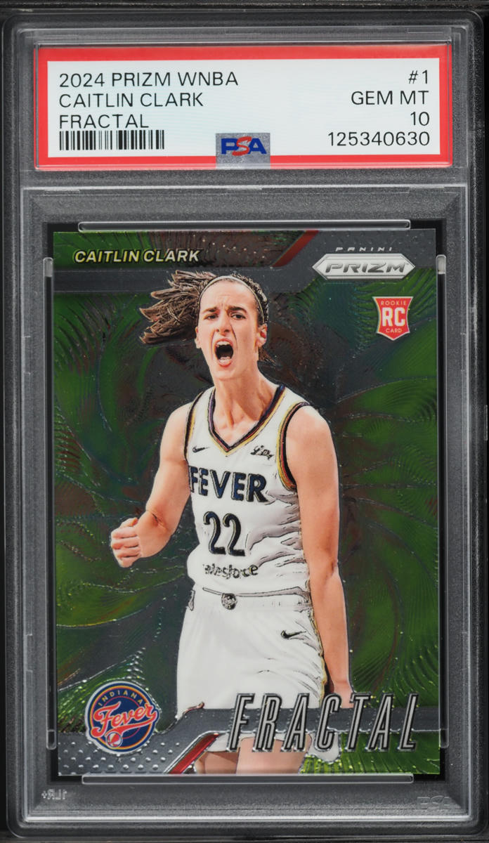 2024 Panini Prizm WNBA Fractal Caitlin Clark ROOKIE #1 PSA 10 GEM MINT