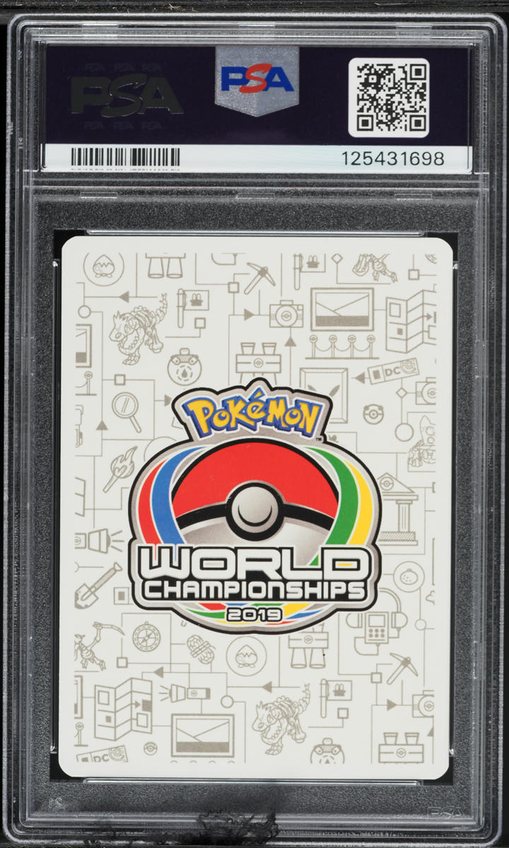 2019 Pokemon '19 World Championships Deck Pikarom Judge Raichu Alolan Raichu GX #54 PSA 10 GEM