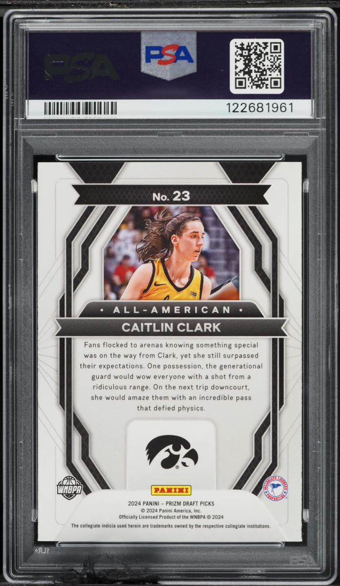 2024 Panini Prizm Draft All American Caitlin Clark ROOKIE #23 PSA 10 GEM MINT