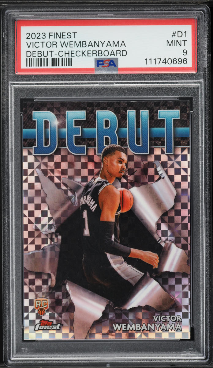 2023 Finest Debut Checkerboard Victor Wembanyama ROOKIE #D-1 PSA 9 MINT