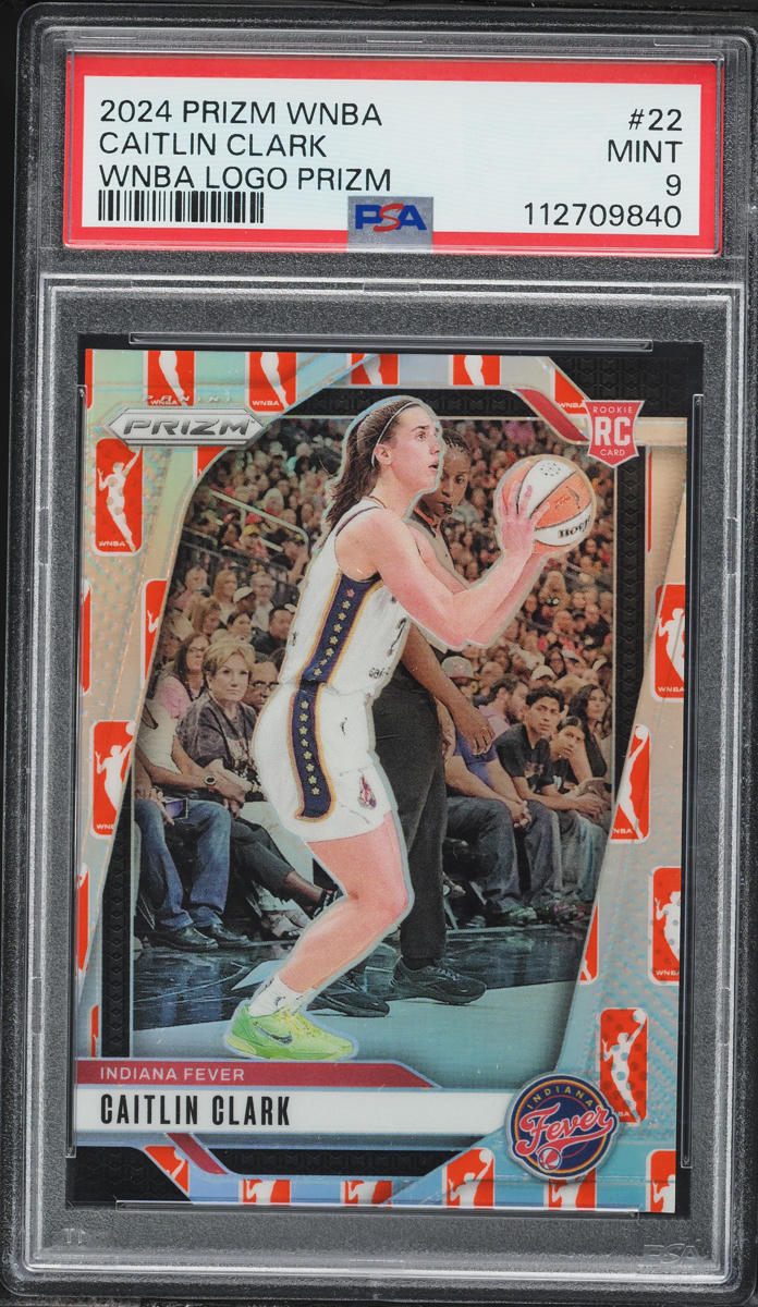 2024 Panini Prizm WNBA Logo Caitlin Clark ROOKIE #22 PSA 9 MINT