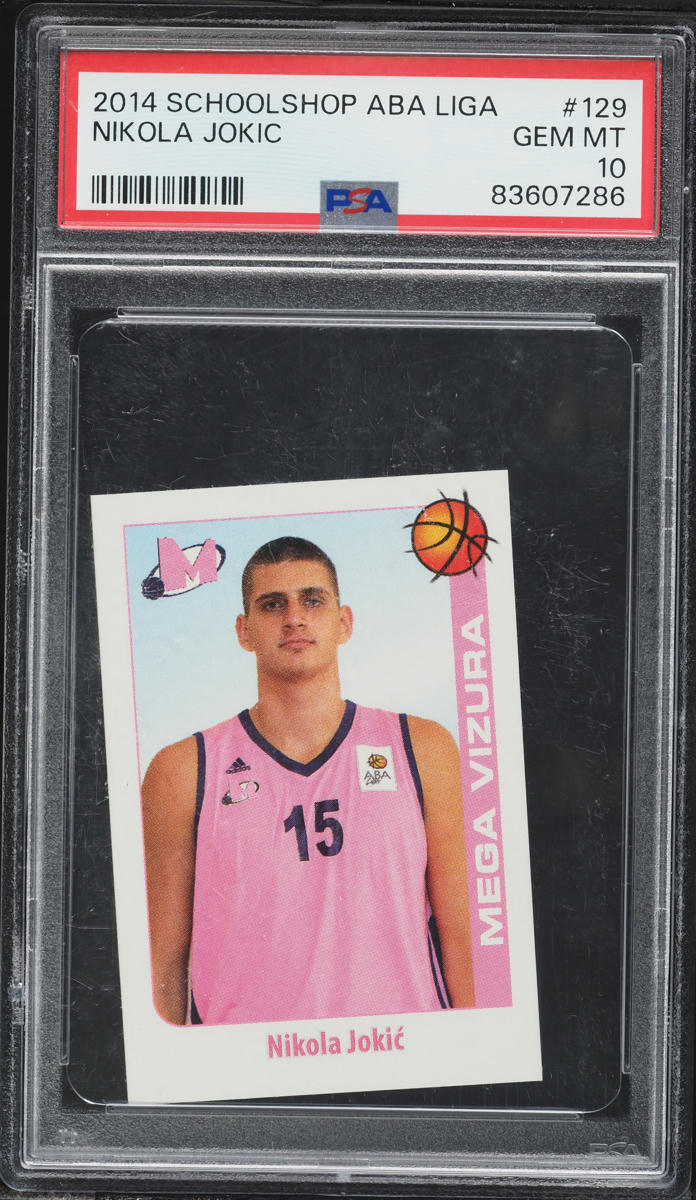 2014 School Shop Aba Liga Nikola Jokic ROOKIE #129 PSA 10 GEM MINT