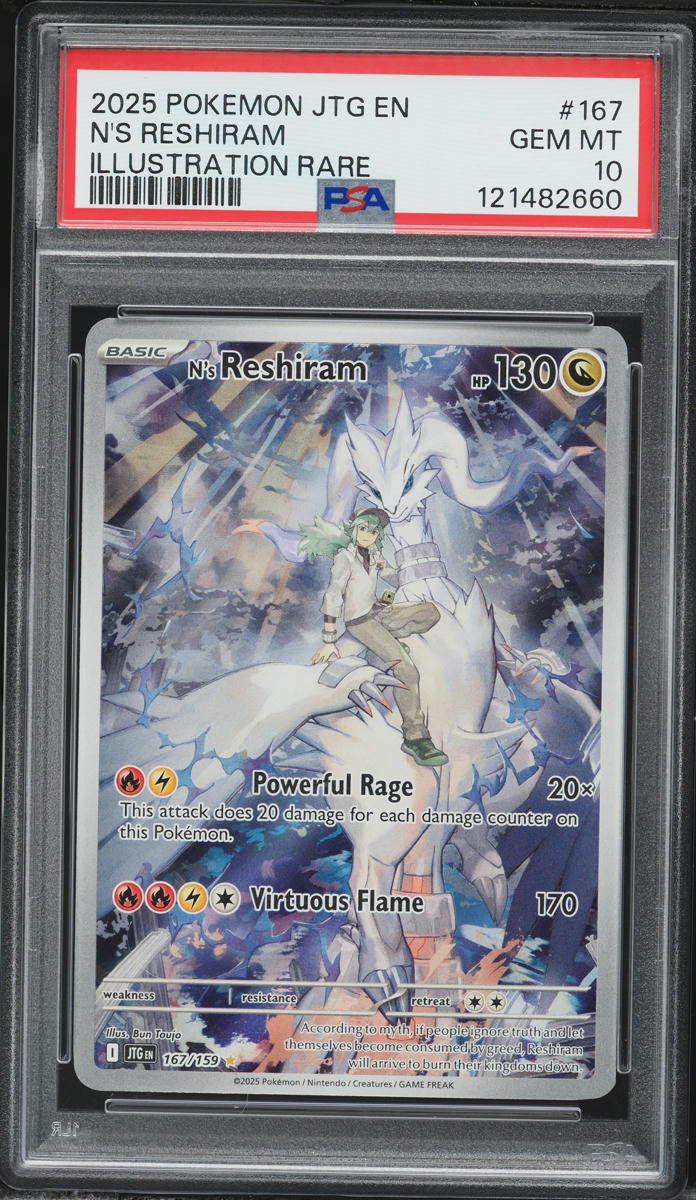 2025 Pokemon Scarlet & Violet Journey Together IR N's Reshiram #167 PSA 10 GEM MINT