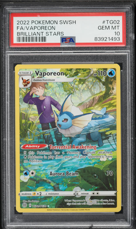 2021 Pokemon Japanese Sword & Shield VMAX Climax CHR Vaporeon #189