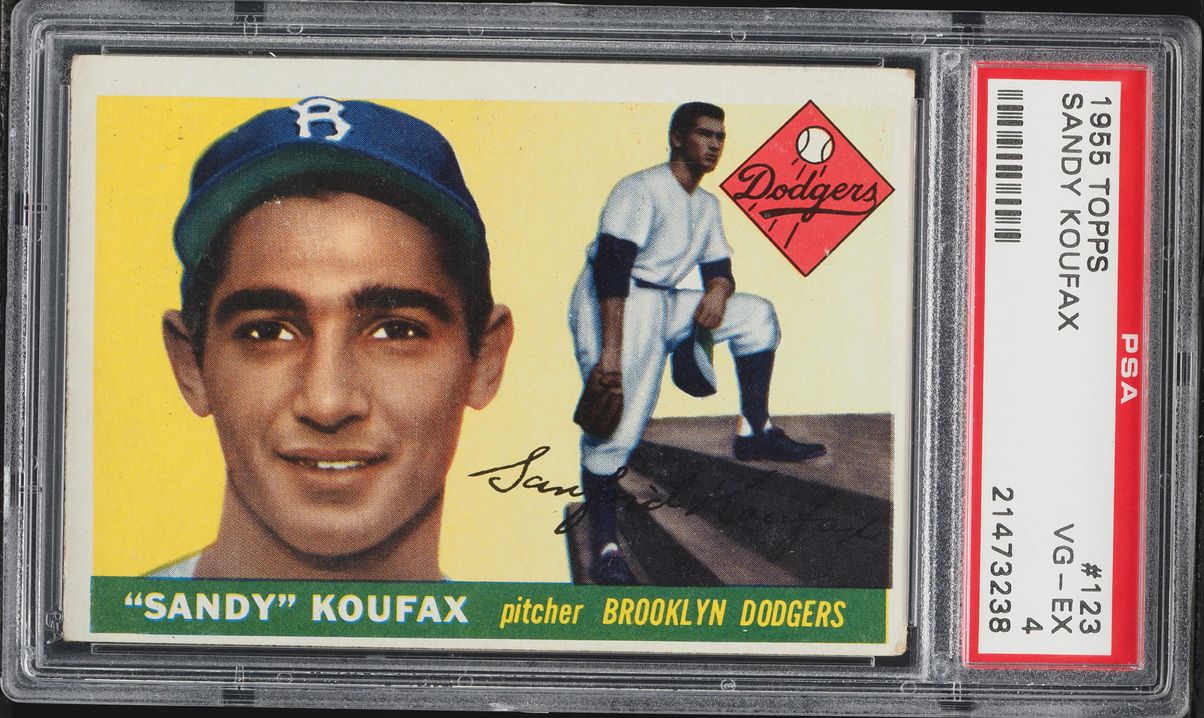 1955 Topps Sandy Koufax ROOKIE #123 PSA 4 VGEX