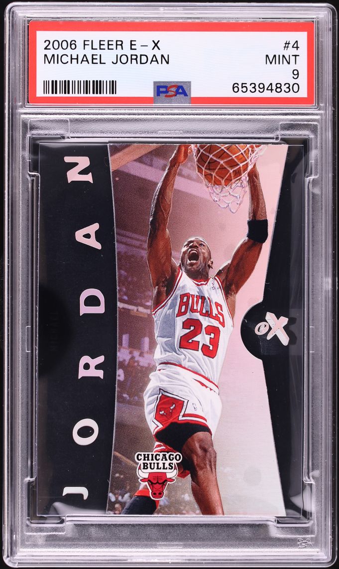 2006 Fleer E-X Michael Jordan #4 PSA 9 MINT