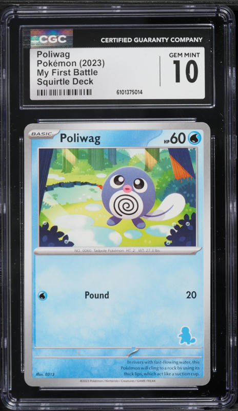 poliwag basic pokemon card value Poliwrath 062/165 - Poliwhirl - 151 Water Colorless Call for Family Search your deck for a Basic Pokmon and put it onto your Bench 1995, 96, 98 Pokemon Card