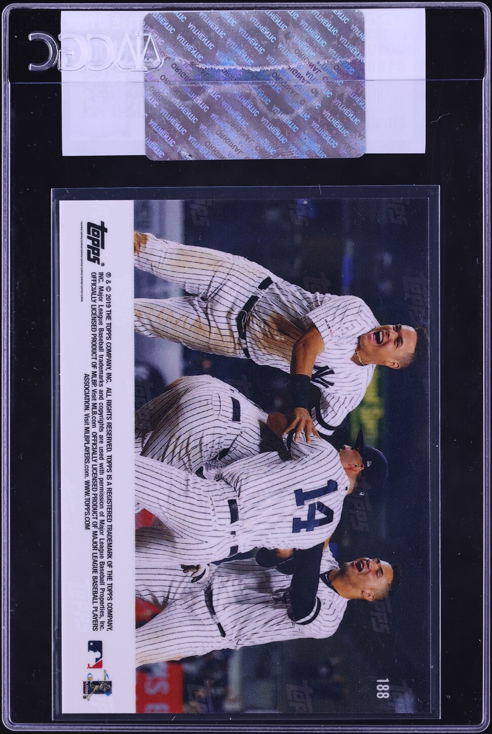 2019 Topps Now DJ LeMahieu #188 CGC AUTH