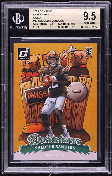 2025 Donruss Downtown Shedeur Sanders ROOKIE #17 PSA 10 GEM MINT