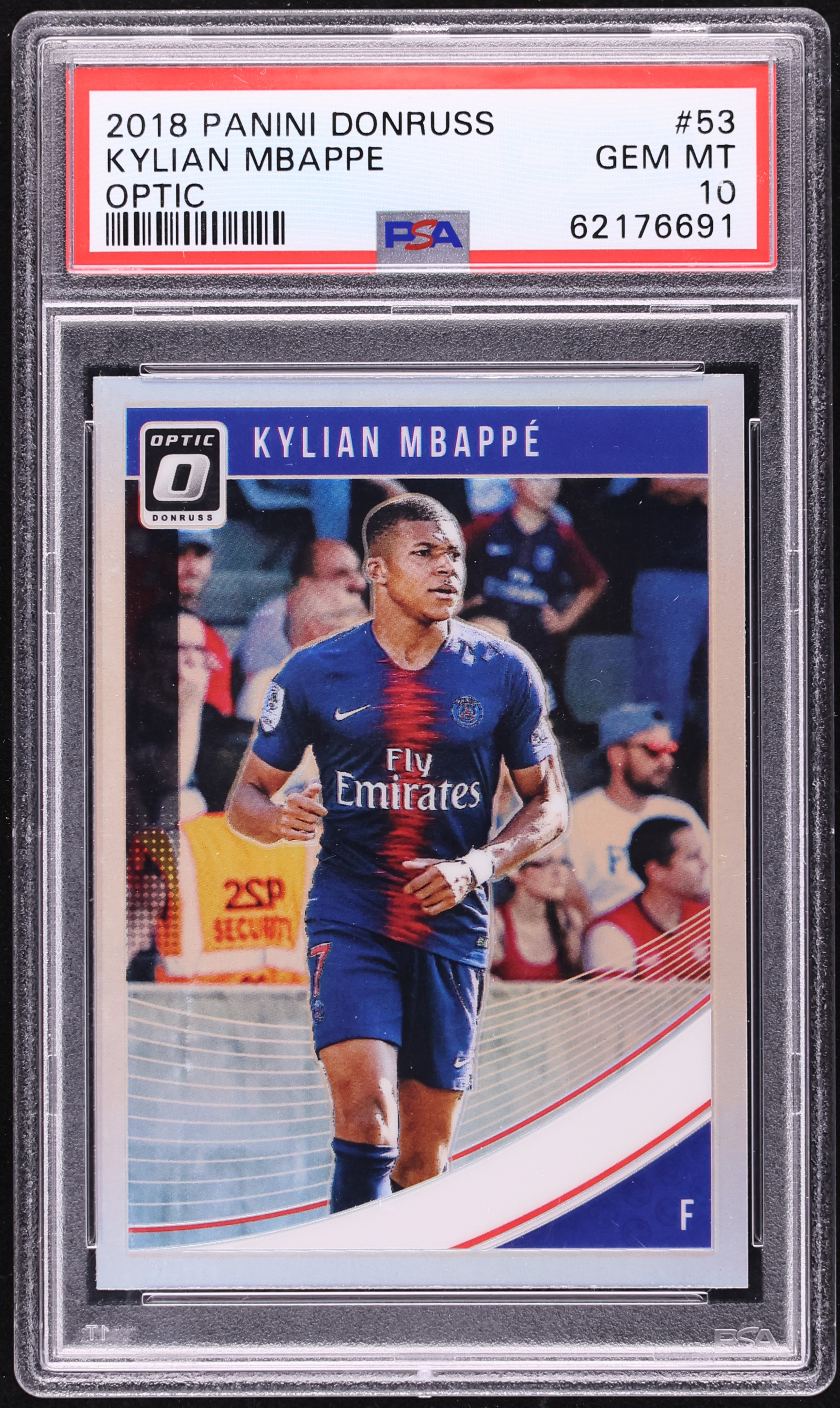 2018 Donruss Optic Soccer Kylian Mbappe ROOKIE #53 PSA 10 GEM MINT
