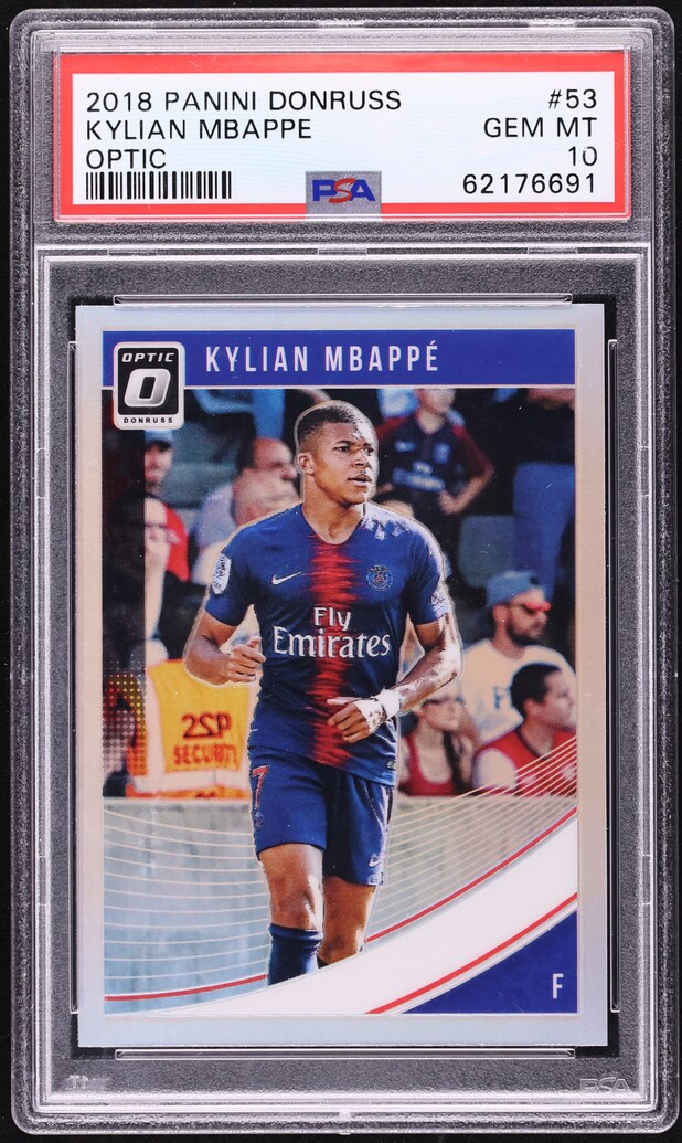 2018 Donruss Optic Soccer Kylian Mbappe ROOKIE #53 PSA 10 GEM MINT